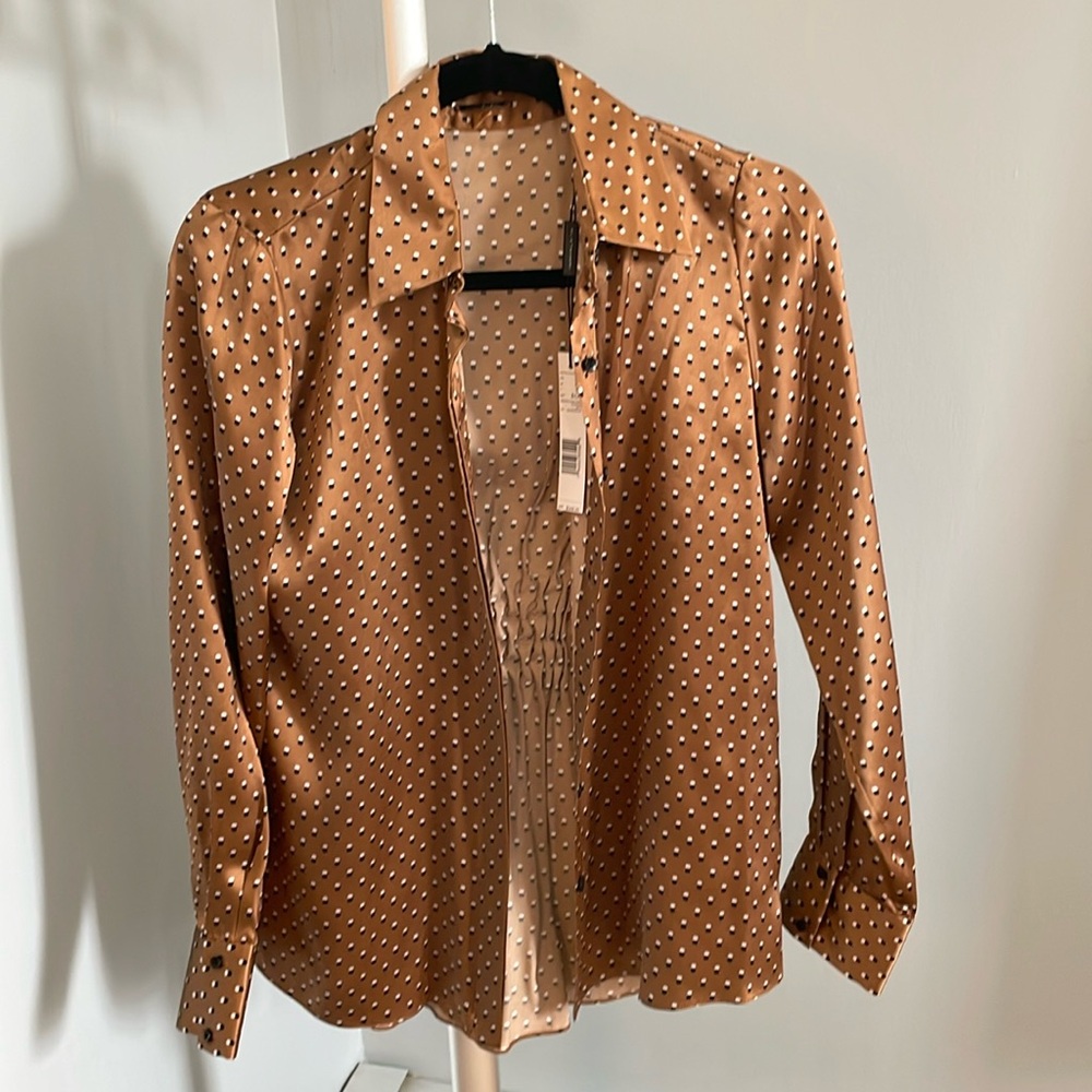 New with tags Elie Tahari silk blouse size xs